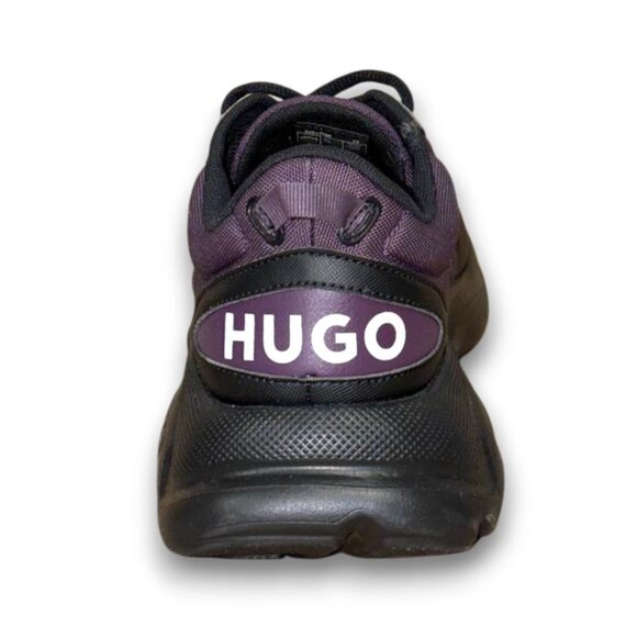 HUGO Leon Runn Men's Black/Purple Textile Sneakers US 9 (UK 8 EU 42) MSRP $140 - Picture 3 of 4